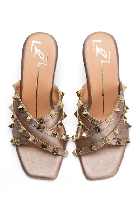 Nidhi Bhandari Stud Embellished Criss Cross Wedges 