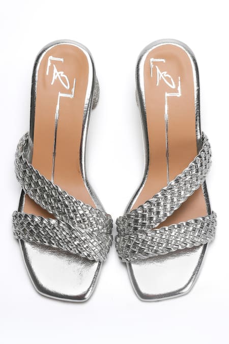 Nidhi Bhandari Braided Pattern Strap Block Heels 
