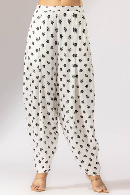 Buy Thee Modern Roots Ivory Silk Satin Collared Bird Paradise Print Boxy Shirt With Salwar Pant Online at Aza Fashions Buy_Thee Modern Roots_Ivory Silk Satin Collared Bird Paradise Print Boxy Shirt With Salwar Pant _Online_at_Aza_Fashions