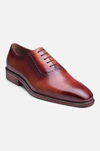 Buy_Hats Off Accessories_Brown Solid Oxford Shoes_Online_at_Aza_Fashions