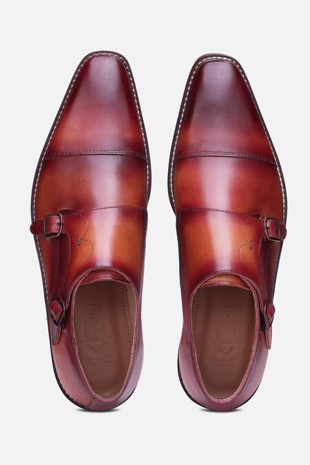 Buy_Hats Off Accessories_Brown Designer Monk Strap Shoes