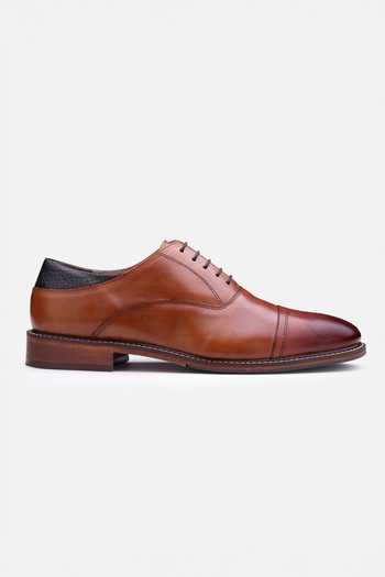Hats Off Accessories Brown Plain Oxford Shoes 4