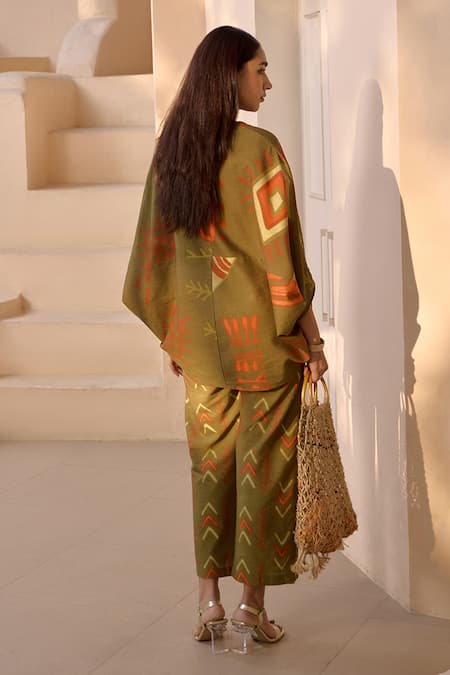 House Of Fett Nomad Safari Cave Man Print Top With Pant 