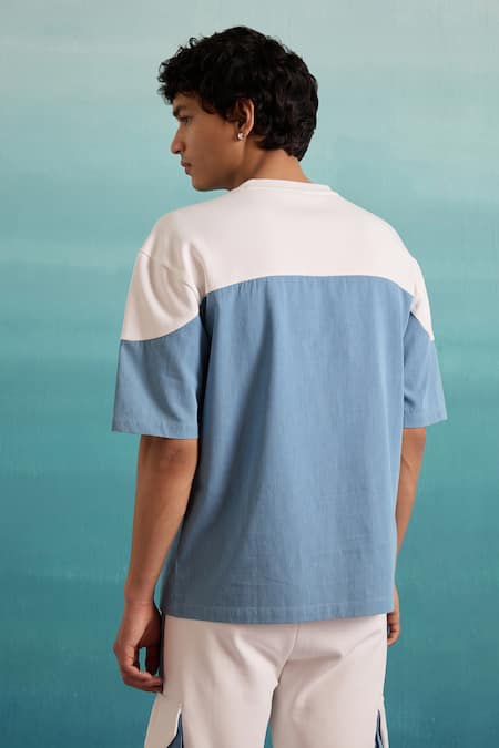 Muvazo Coastal Color Block Tee 