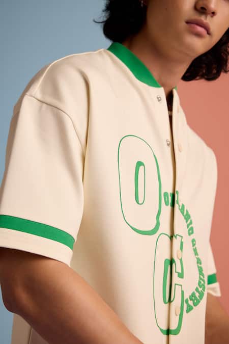 Buy_Muvazo_Beige Cotton, Polyester Organic Ovation Pattern Shirt _Online_at_Aza_Fashions