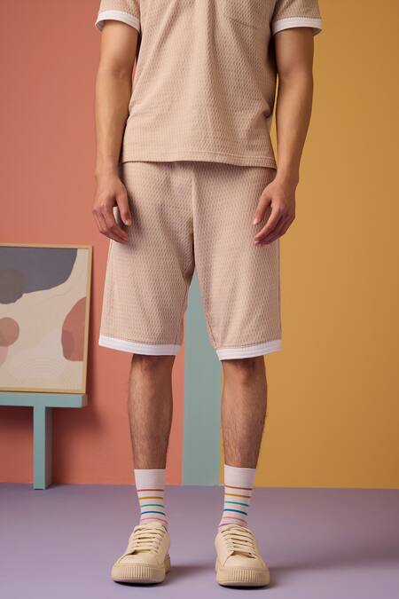 Muvazo Sunlit Sienna Jacquard Woven T Shirt & Shorts Set 