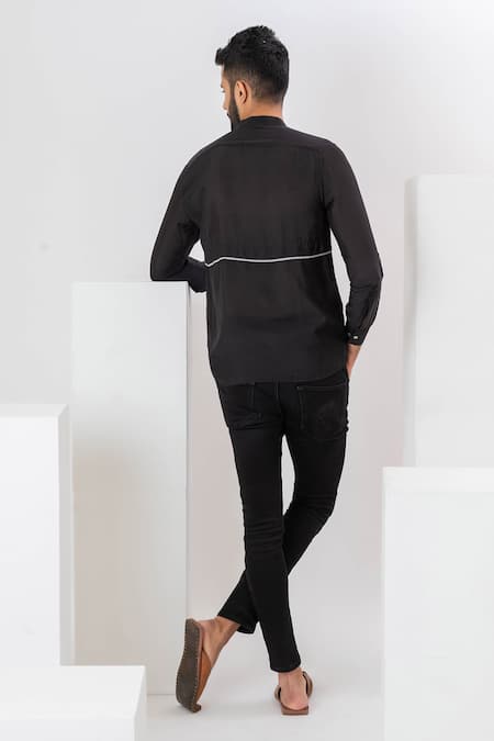 Vaani Beswal Aster Chinese Collar Shirt 