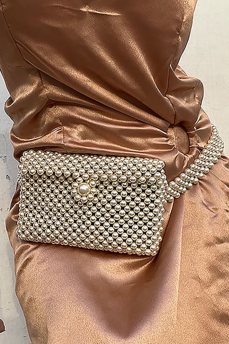 RUBILON Diana Pearl Woven Belt Bag 