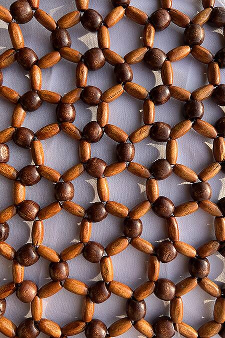 Shop_Rubilon_Brown Bead Woody Woven Bag _Online_at_Aza_Fashions