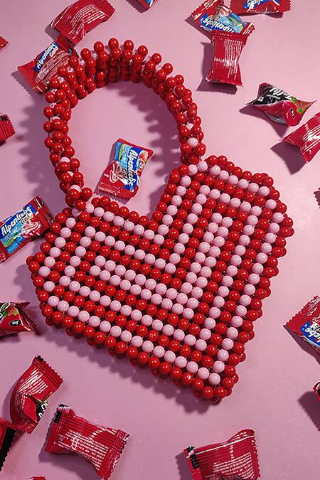 Buy_Rubilon_Multi Color Blossom Heart Shaped Bag _Online_at_Aza_Fashions