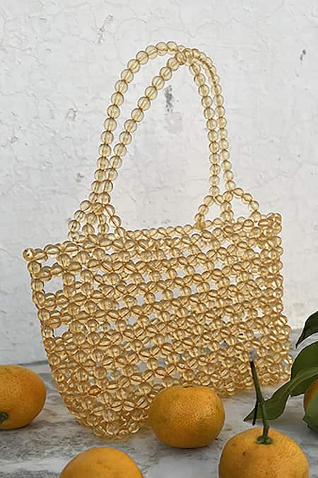 RUBILON Summer Beaded Basket Bag 