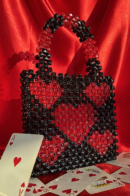 Rubilon_Multi Color Cupid Heart Pattern Bag _Online_at_Aza_Fashions