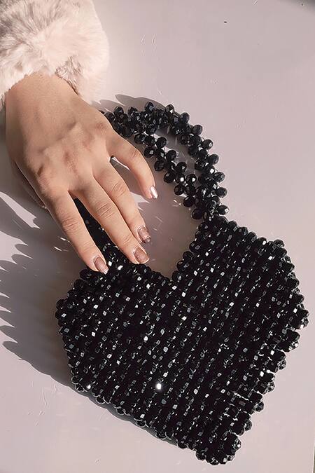 Rubilon_Black Quinn Heart Shaped Bag _Online_at_Aza_Fashions