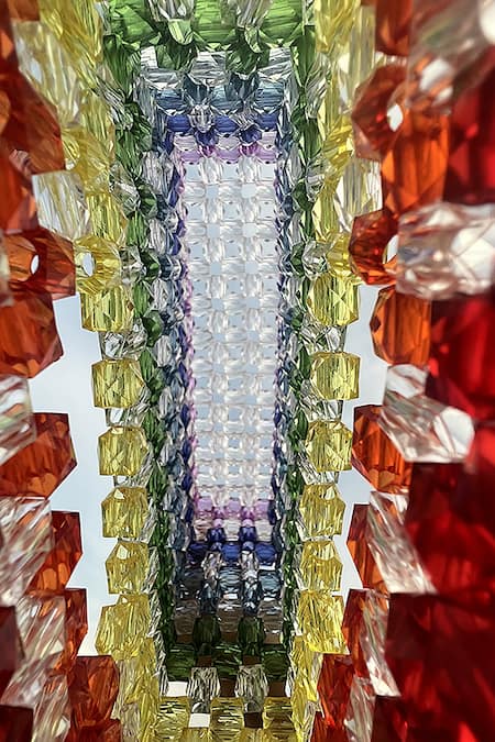 Shop_Rubilon_Multi Color Boxy Crystal Handbag _Online_at_Aza_Fashions