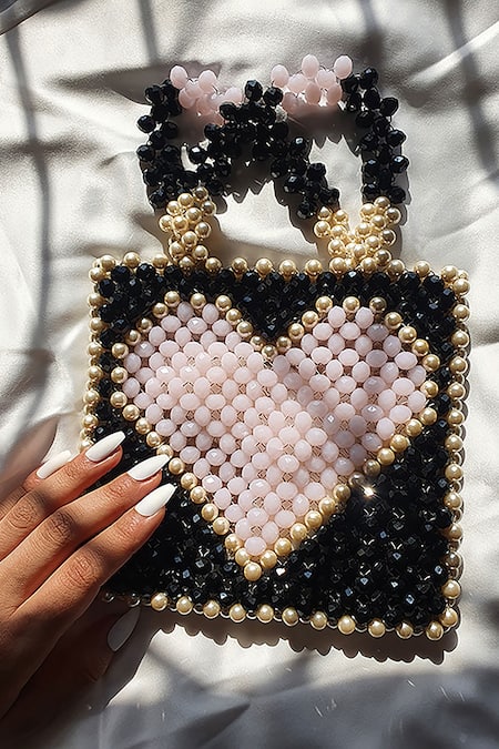 Rubilon Coco Heart Embellished Bag 
