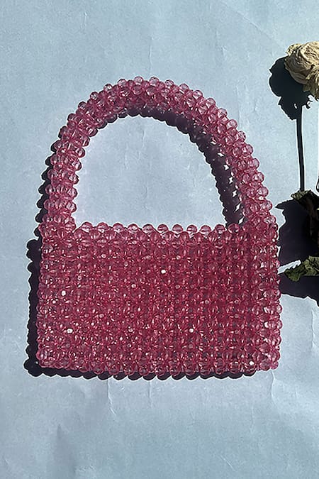 Rubilon Blush Crystal Embellished Bag 