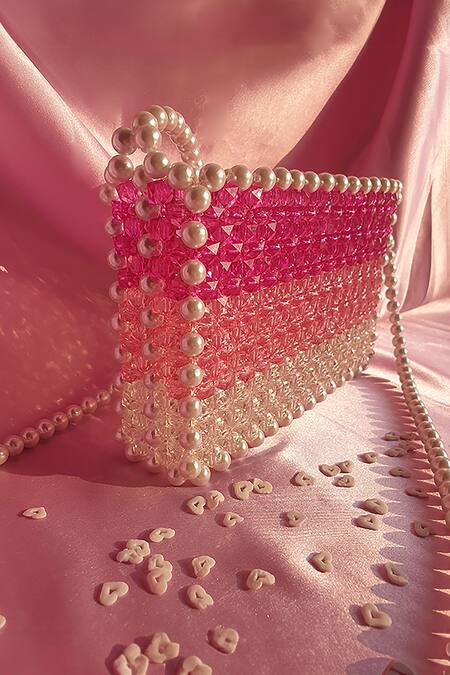 Shop_Rubilon_Pink Kate Crystal Embellished Bag 