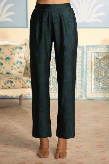 Shop Two Sisters By Gyans X AZA Blue Satin, Net, Silk Embroidery, Zari, Diamonds Zardozi Straight Kurta Set Online at Aza Fashions Shop_Two Sisters By Gyans X AZA_Blue Satin, Net, Silk Embroidery, Zari, Diamonds Zardozi Straight Kurta Set _Online_at_Aza_Fashions