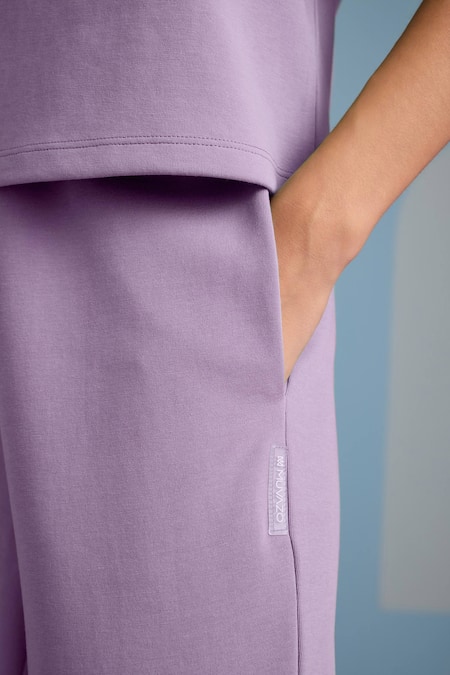 Muvazo Purple Cotton, Polyester Collared Eclectic Enchantment Top With Plain Pant Online at Aza Fashions Muvazo_Purple Cotton, Polyester Collared Eclectic Enchantment Top With Plain Pant _Online_at_Aza_Fashions