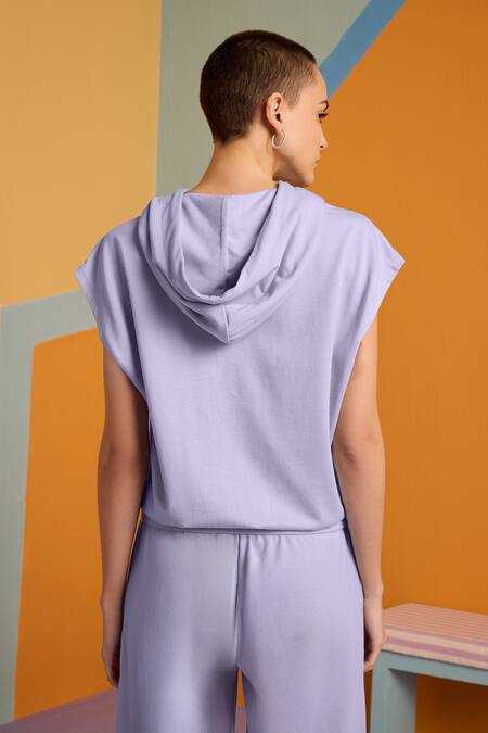 Muvazo Mist Travel Plain Hoodie Top & Joggers Set 