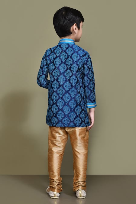 Petite Pomme Embroidered Straight Kurta 