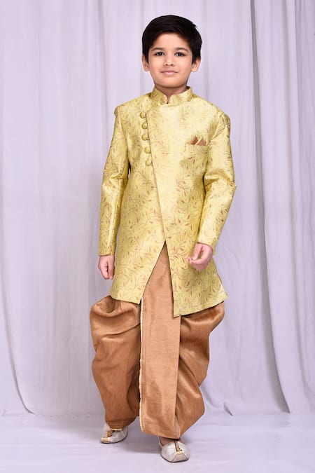 Samyukta Singhania Floral Vine Pattern Sherwani With Dhoti Pant 