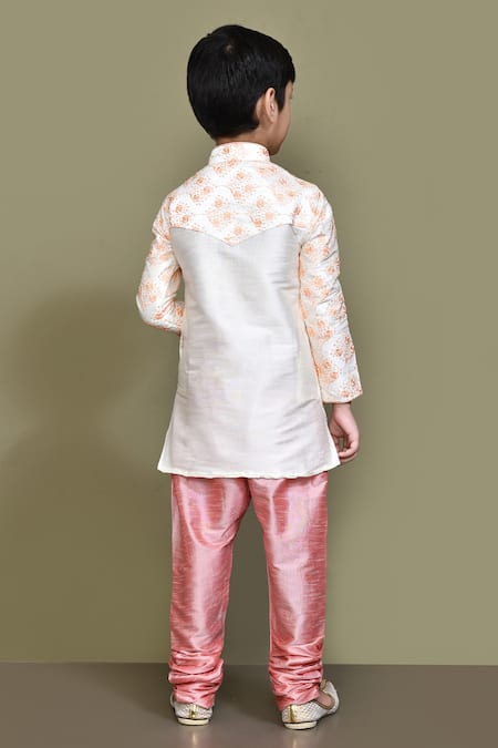 Petite Pomme Bouquet Embroidered Kurta 