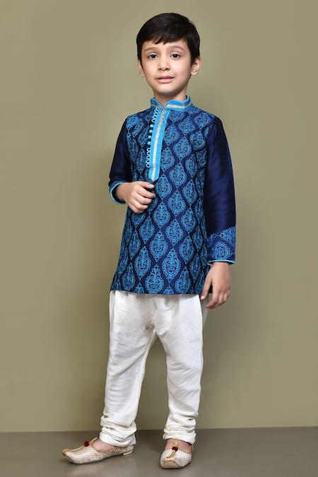 Petite Pomme Floral Paisley Embroidered Kurta 