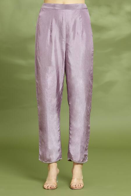 Shop Enamour By Radha Purple Chiffon, Silk Sequins, Beads V-neck Embroidered Anarkali Pant Set Online at Aza Fashions Shop_Enamour By Radha_Purple Chiffon, Silk Sequins, Beads V-neck Embroidered Anarkali Pant Set _Online_at_Aza_Fashions