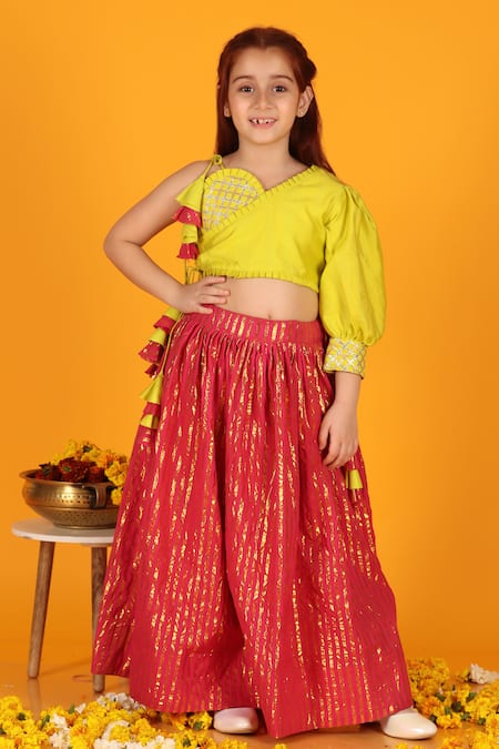 JILMIL DREAMWEAR Cotton Stripe Woven Lehenga & Blouse Set 