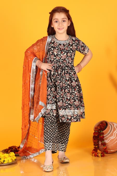 JILMIL DREAMWEAR Cotton Floral Print Anarkali Set 