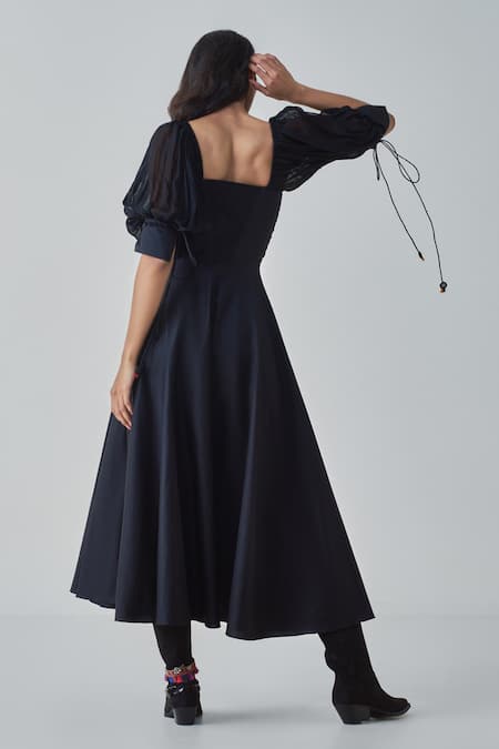 Saaksha & Kinni Kinni Placement Embroidered Midi Dress 