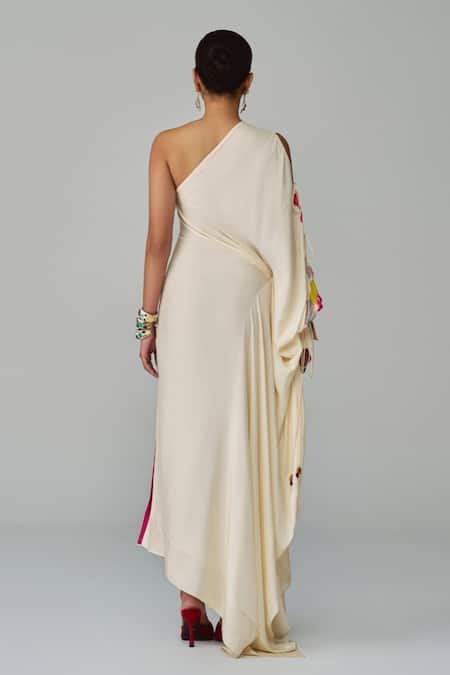 Saaksha & Kinni Alana One-Shoulder Floral Print Kaftan 