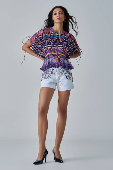 Saaksha & Kinni Tilly Mirror Work Shorts 