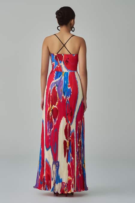 Saaksha & Kinni Kiara Ikat Print Maxi Dress 