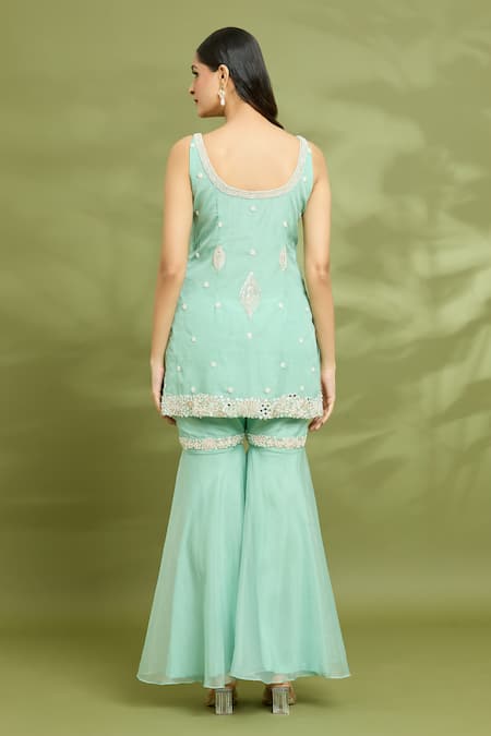 Vyasa By Urvi Embroidered Tunic Gharara Set 