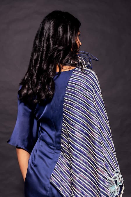 Sejal Kamdar Ajrakh Embroidered Flap Jumpsuit 