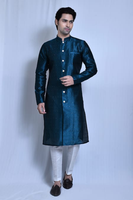 Aryavir Malhotra Cosmic Sequin Embroidered Kurta With Pant 