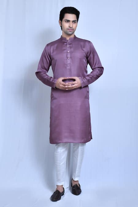 Aryavir Malhotra Mandarin Collar Kurta Set 