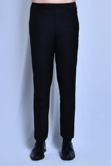 Arihant Rai Sinha_Blue Lycra, Rayon Cut Work Cutdana Embroidered Bandhgala Set _Online_at_Aza_Fashions