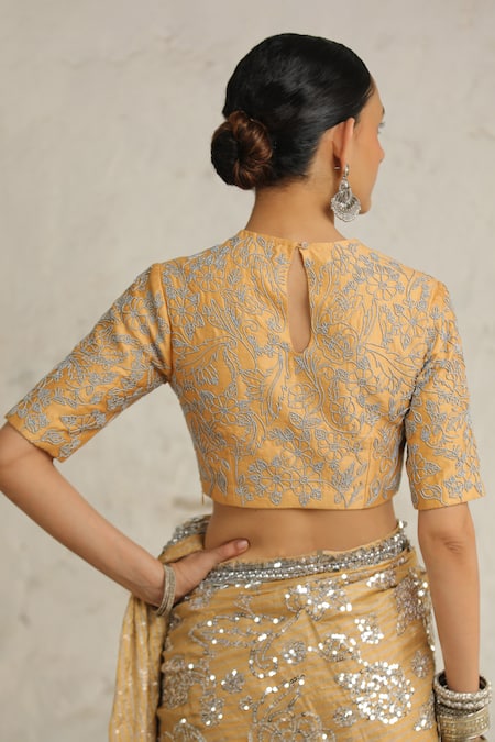 Saksham & Neharicka Hand Embroidered Blouse 
