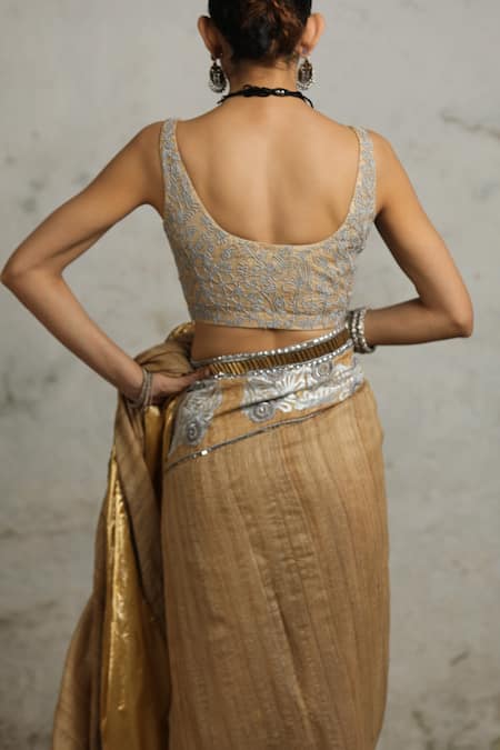 Saksham & Neharicka Samiul Hand Embroidered Blouse 