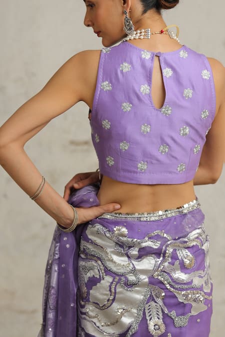 Saksham & Neharicka Pansy Hand Embroidered Blouse