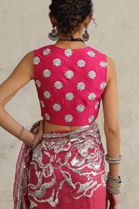 Saksham & Neharicka Cosmos Hand Embroidered Blouse 