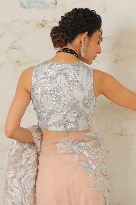 Saksham & Neharicka Koka Hand Embroidered Blouse