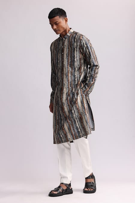 Countrymade Strata Earth Print Kurta 