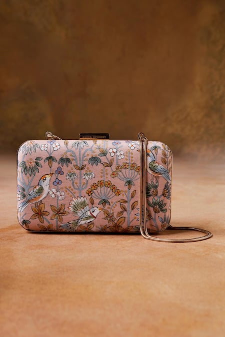 Anita Dongre Pichhwai Botanical Hand Painted Clutch 