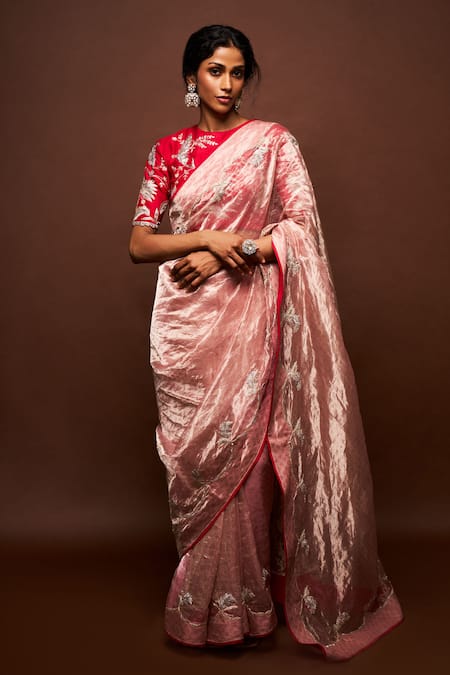 ISSA STUDIO BY CHETANA & SWATHI Ruhira Cut-Dana Embroidered Saree With Blouse 