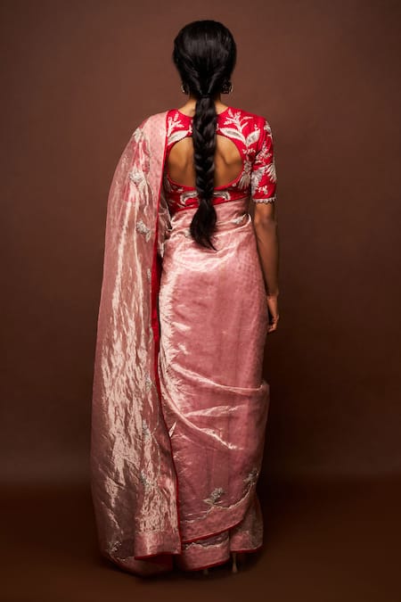 Issa Studio By Chetana & Swathi Ruhira Cut-Dana Embroidered Saree With Blouse 