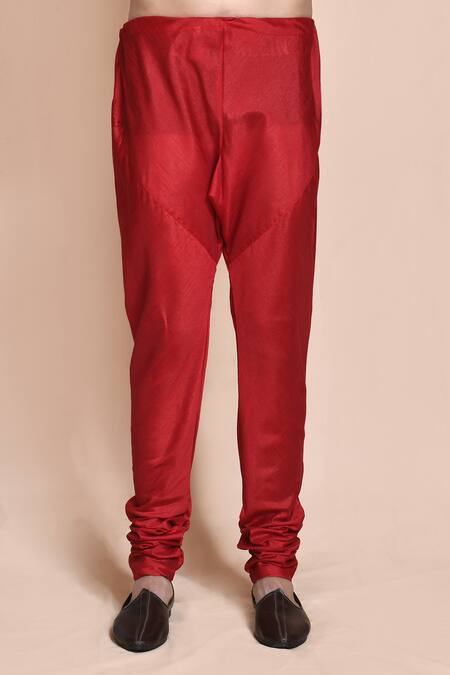 Arihant Rai Sinha_Maroon Silk Embroidery, Sequins Bud Bloom Resham Bundi Set _Online_at_Aza_Fashions